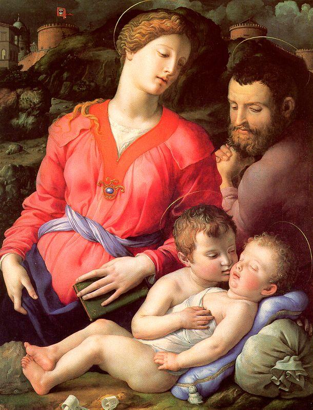 Agnolo Bronzino The Panciatichi Holy Family oil painting picture